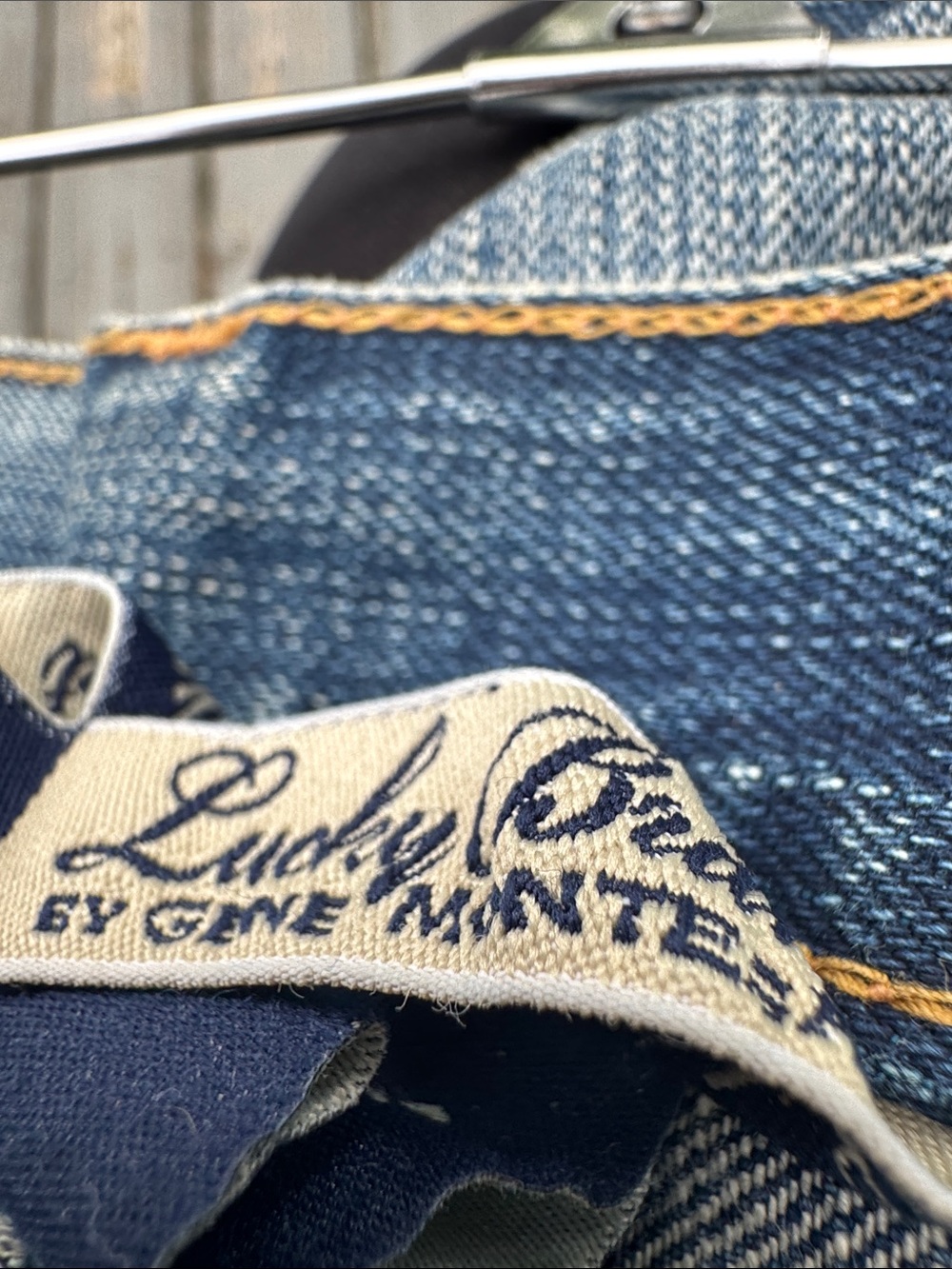 Lucky Brand Washed Blue Distressed Denim Cutoff Shorts - Picture 8 of 10